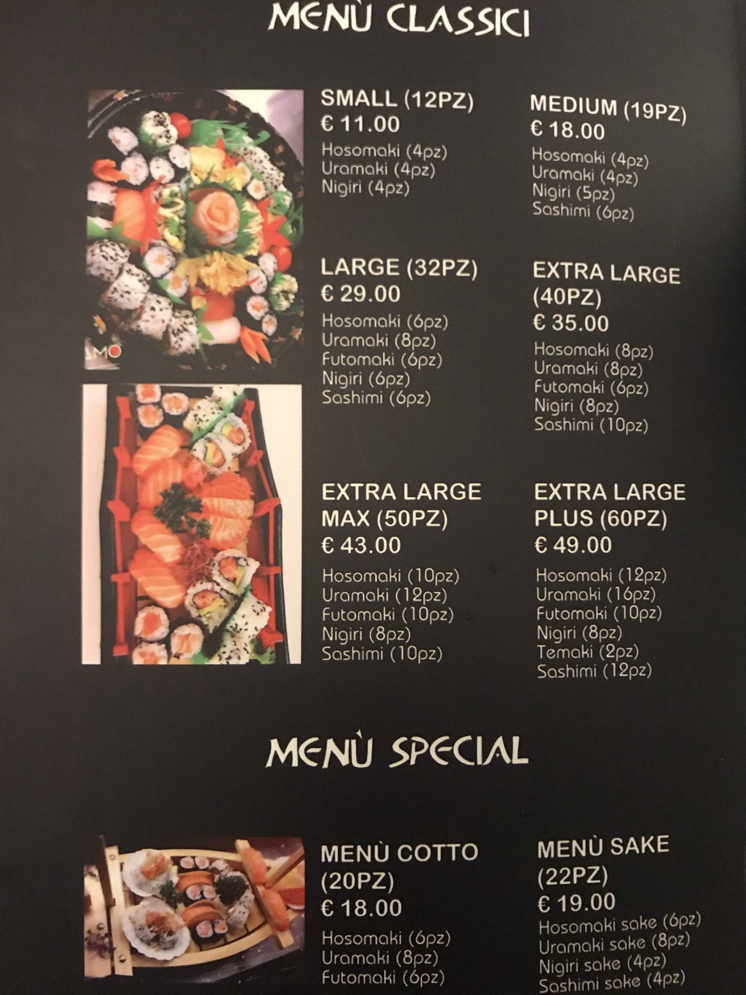 Menu di Ristorante AMO Sushi 