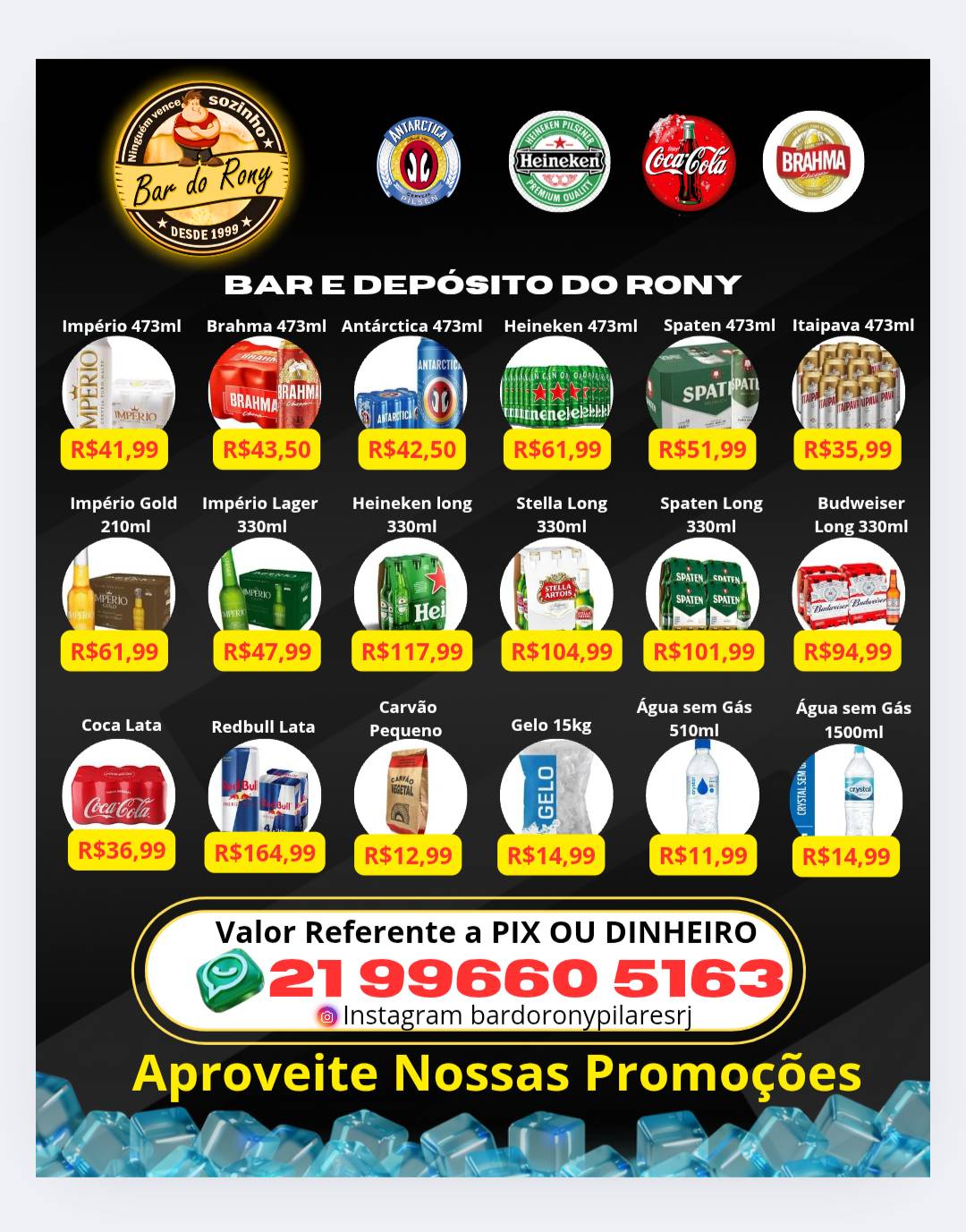 Bar e Restaurante do Rony cardápio