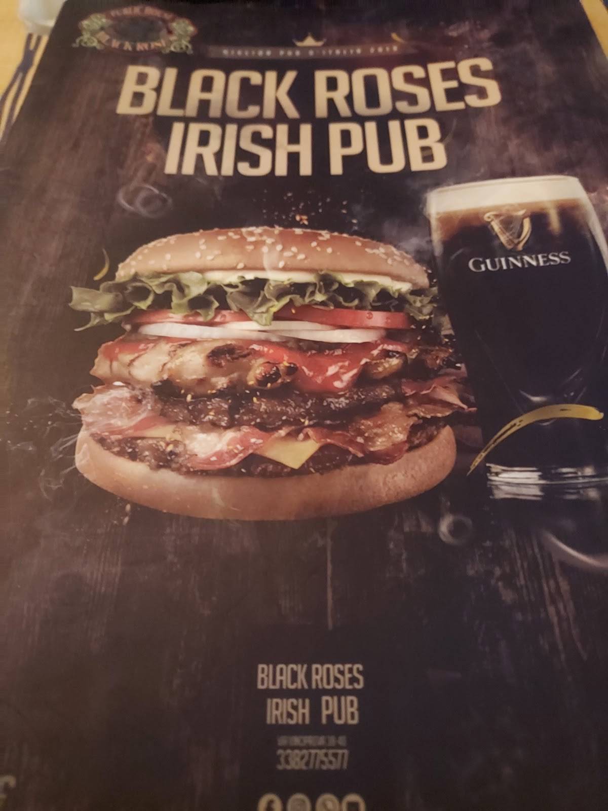 Menu di Black Roses Irish Pub miglior pub a Salerno 