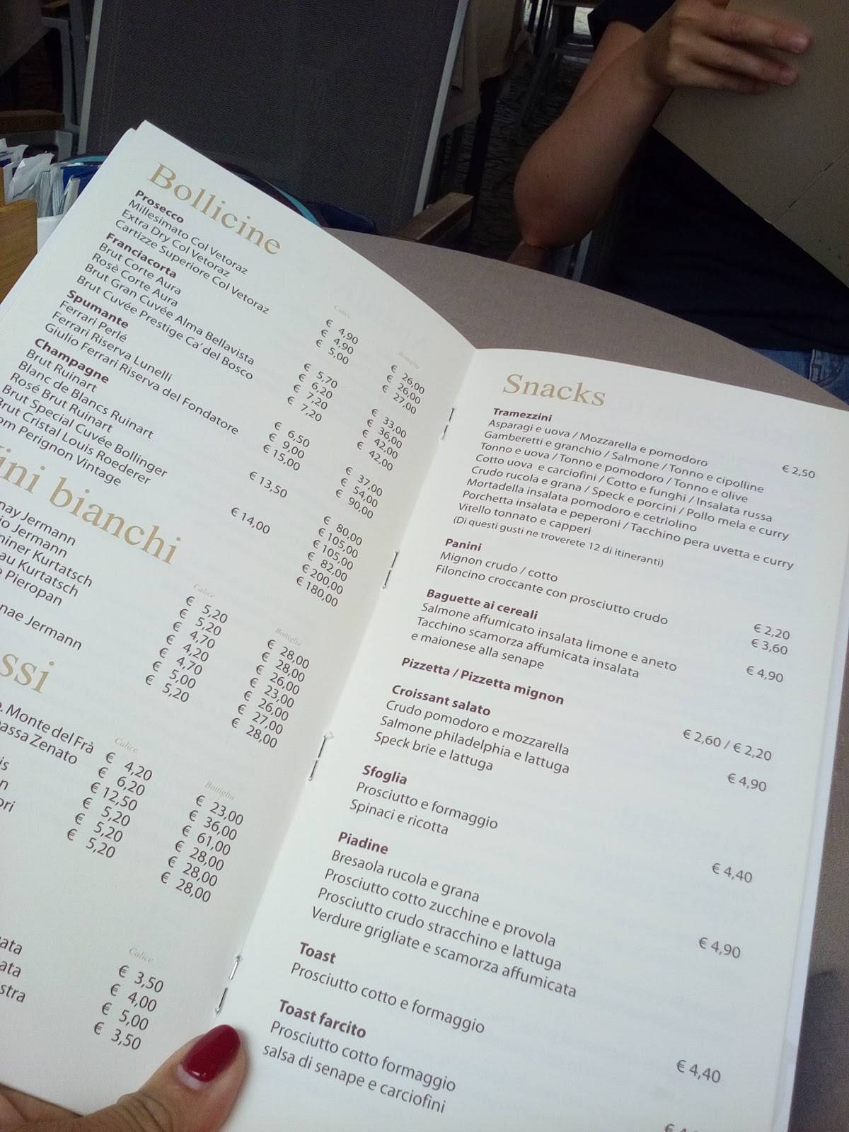 Menu di Caffè Cavour - Cavour Ricevimenti 