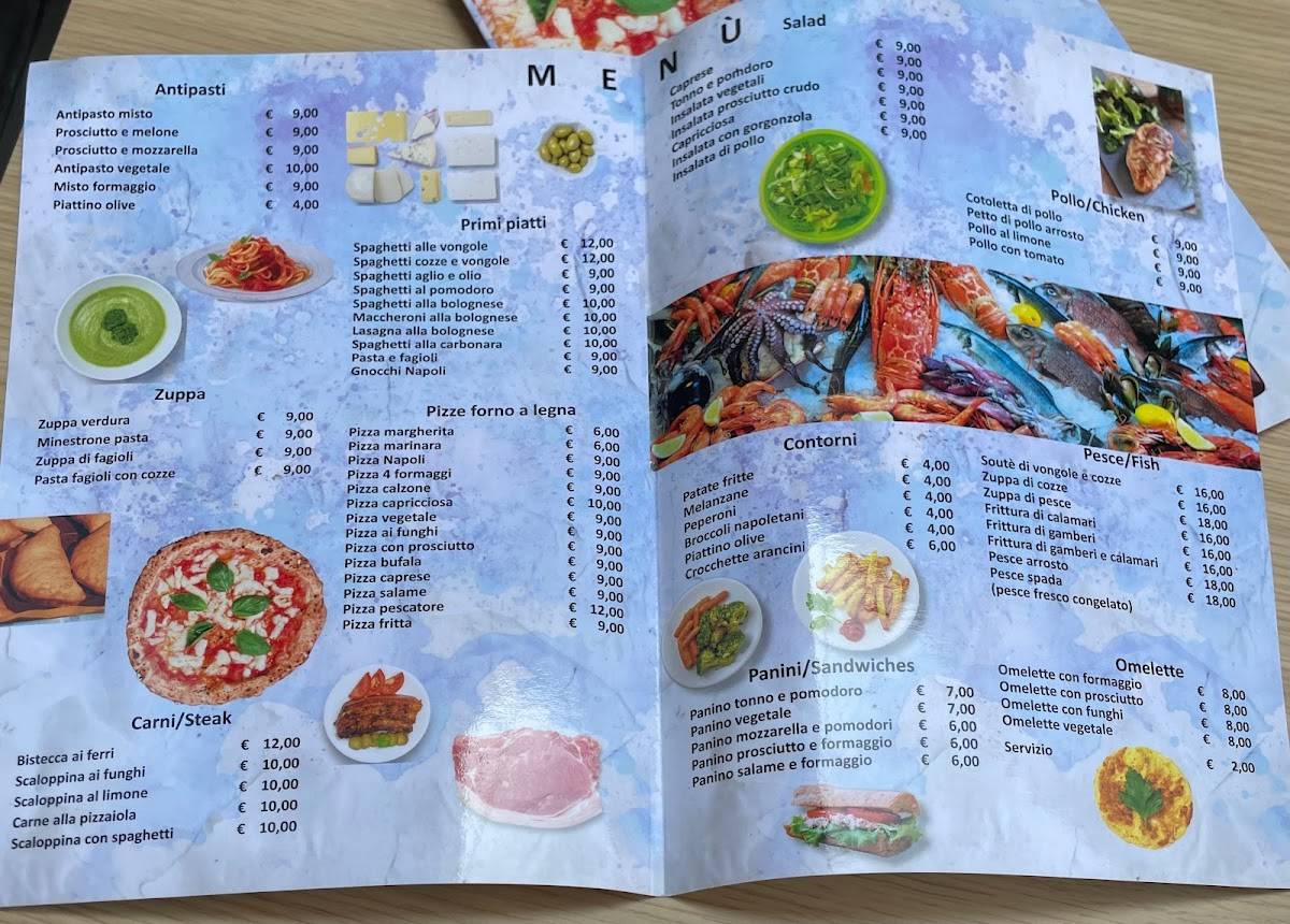 Menu di Caffe Ristorante Pizzeria 