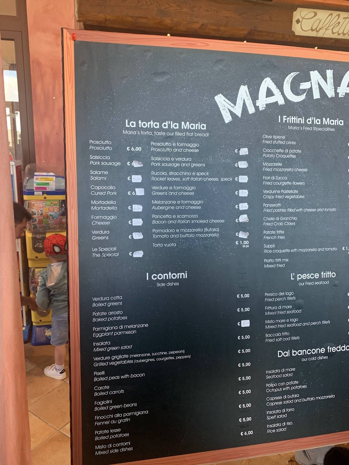 Menu di Faliero Torta de la Maria 
