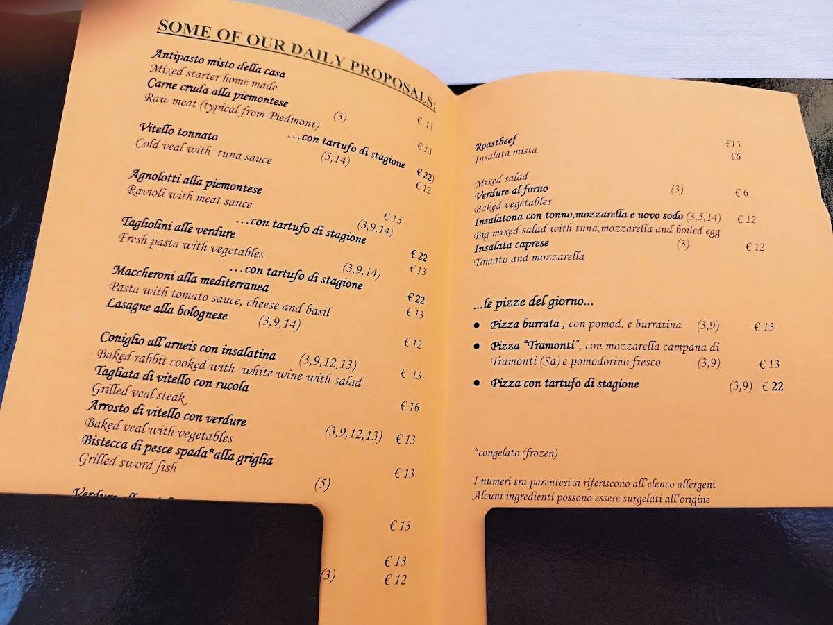 Menu di Francese 