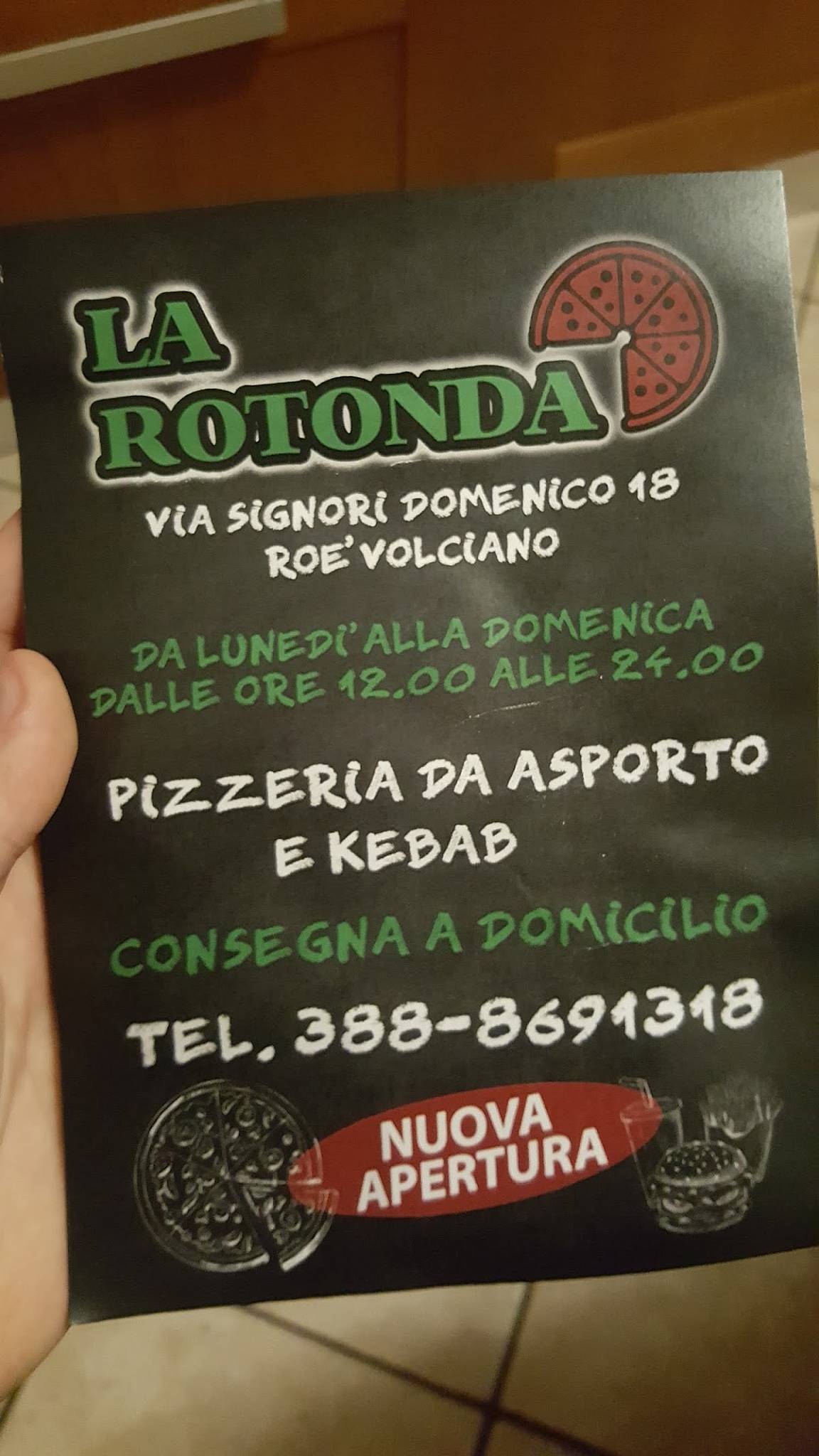 Menu di La Rotonda Pizza & Kebab 