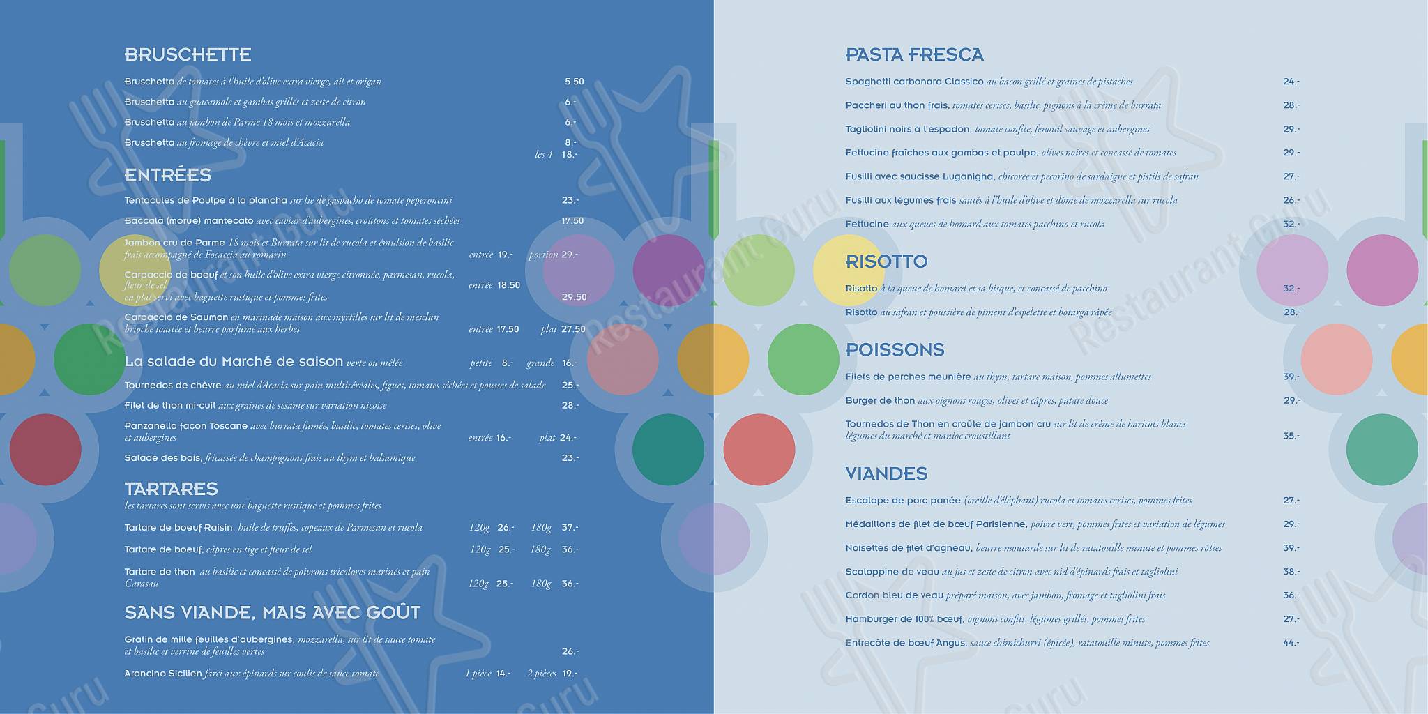 Guarda il menu di Hôtel-Restaurant Le Raisin