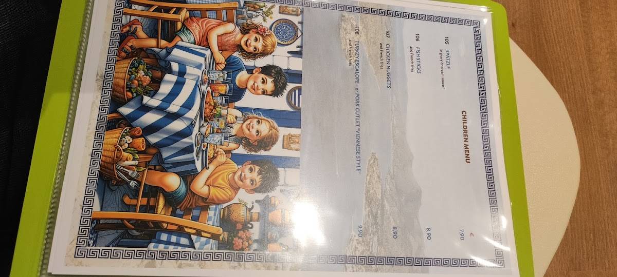 Menu de Restaurant Rhodos