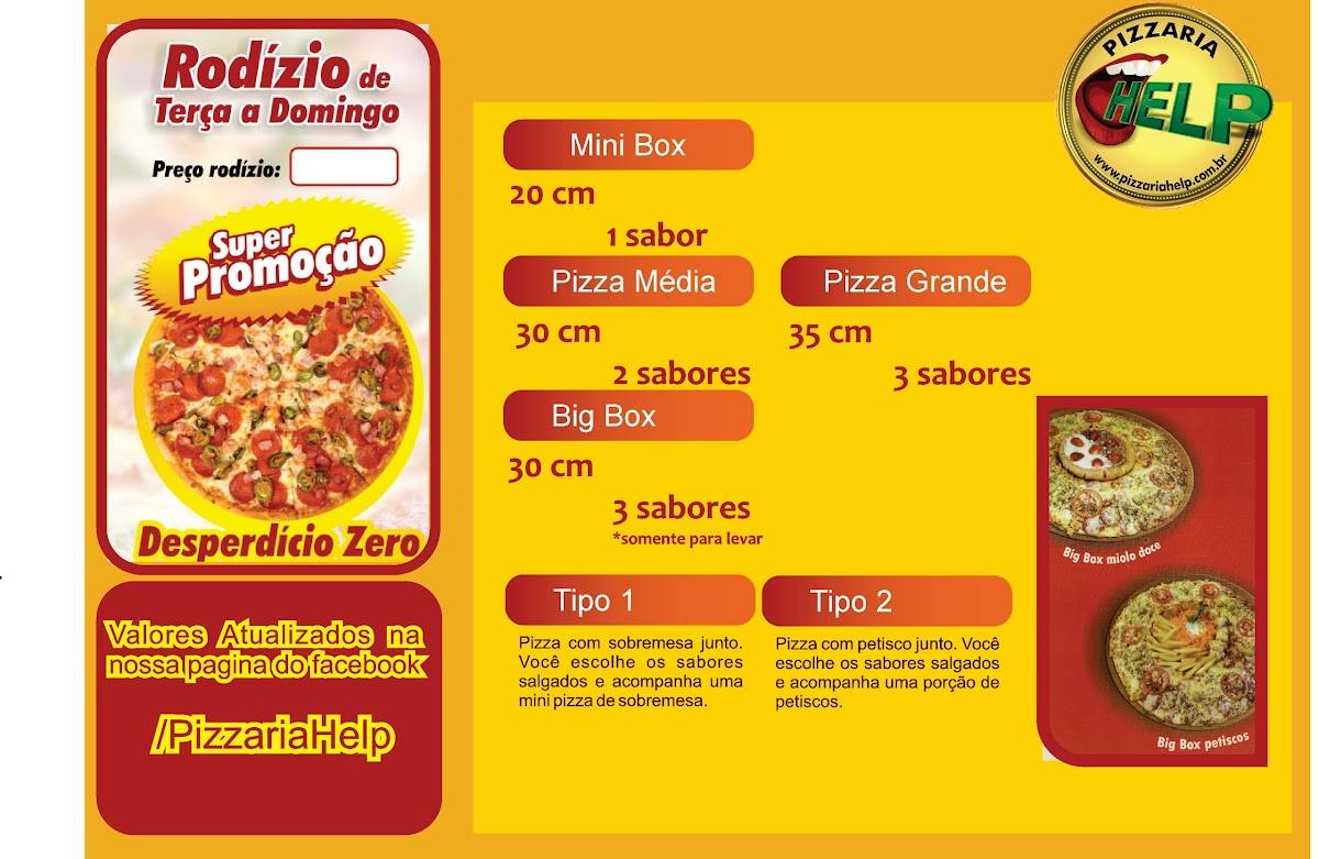 Pizzaria Help cardápio