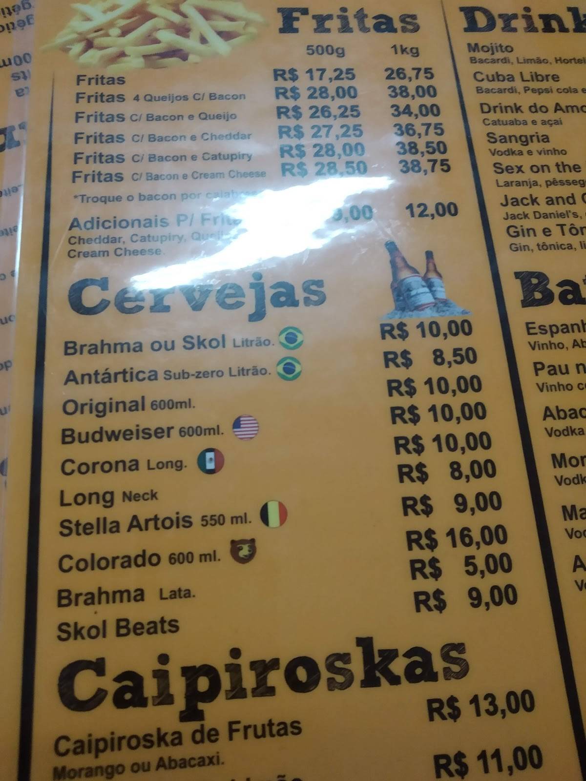 Poco Loco Bar cardápio