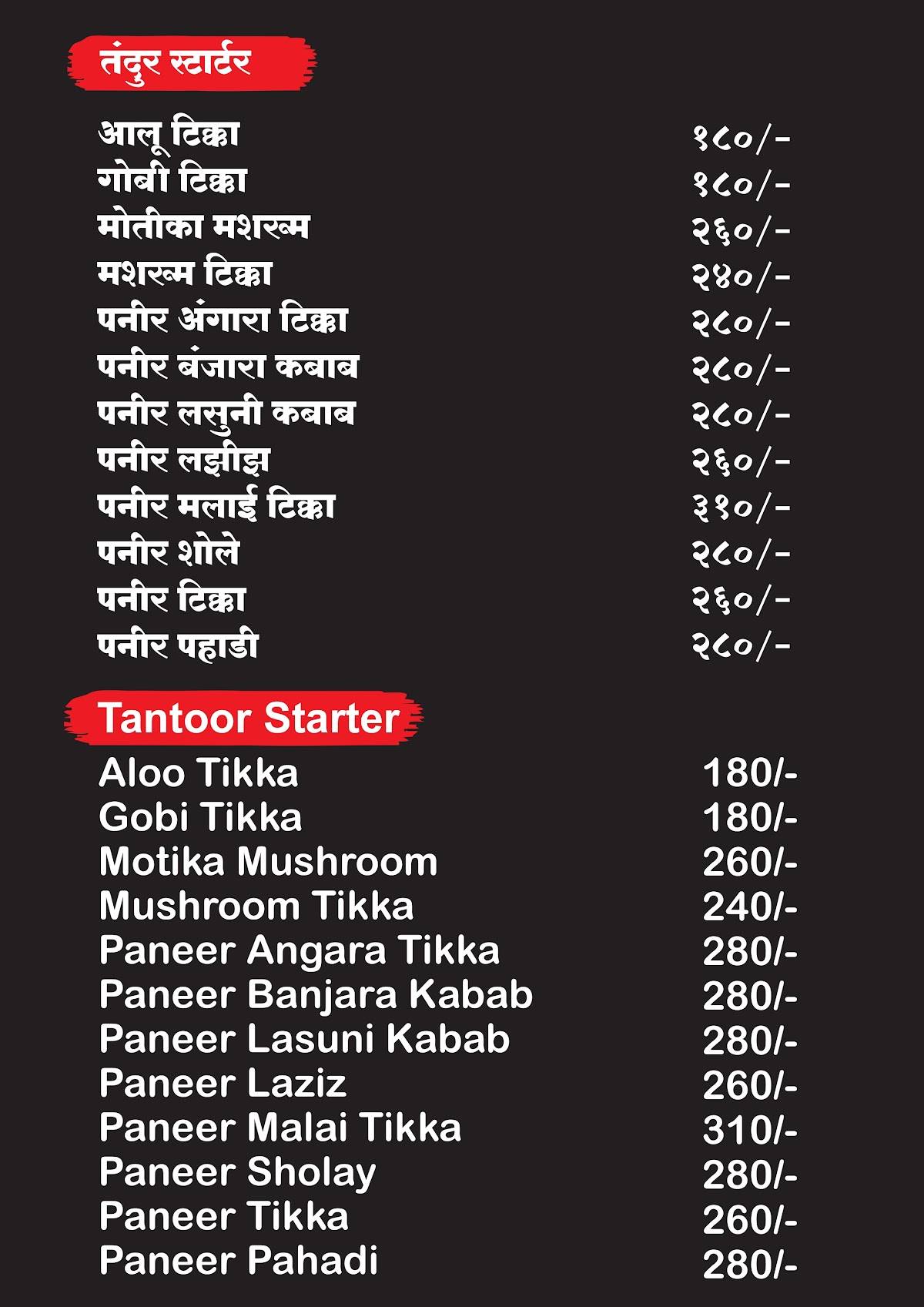 R .J. Mutton Khanaval menu