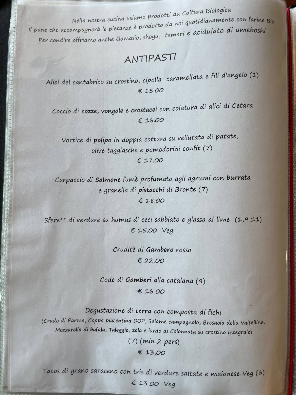 Menu di Rajas Cafè 