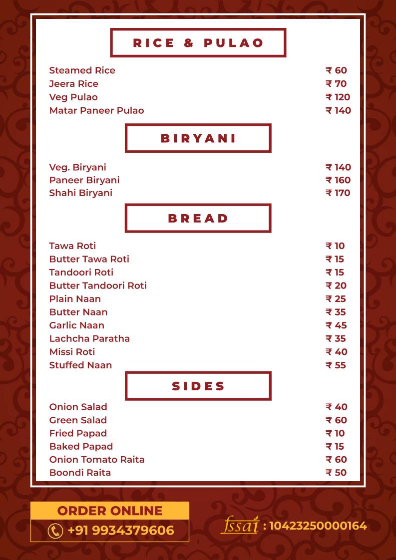 Rasrung menu