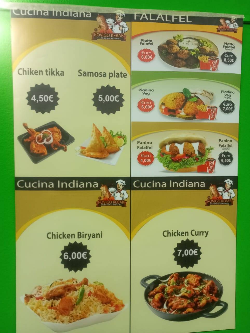Menu di Rovigo Kebab 