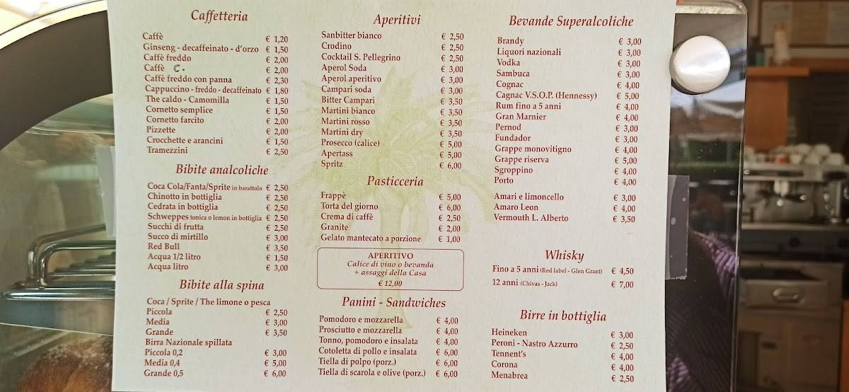 Menu di Ristorante CYCAS 
