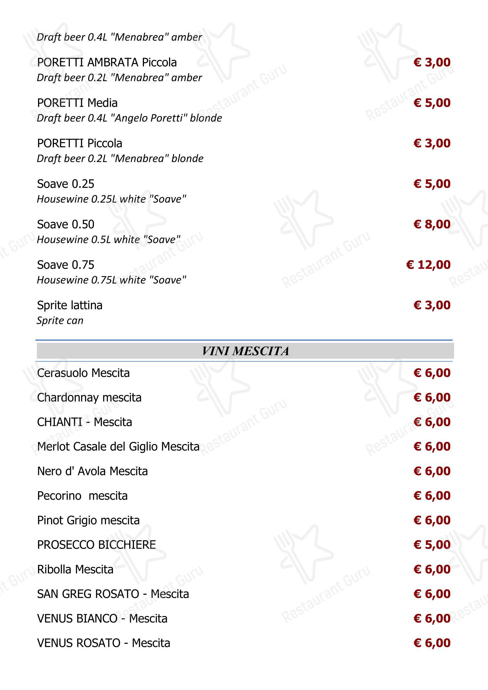 Ristorante Capperi! in Roma - Menu