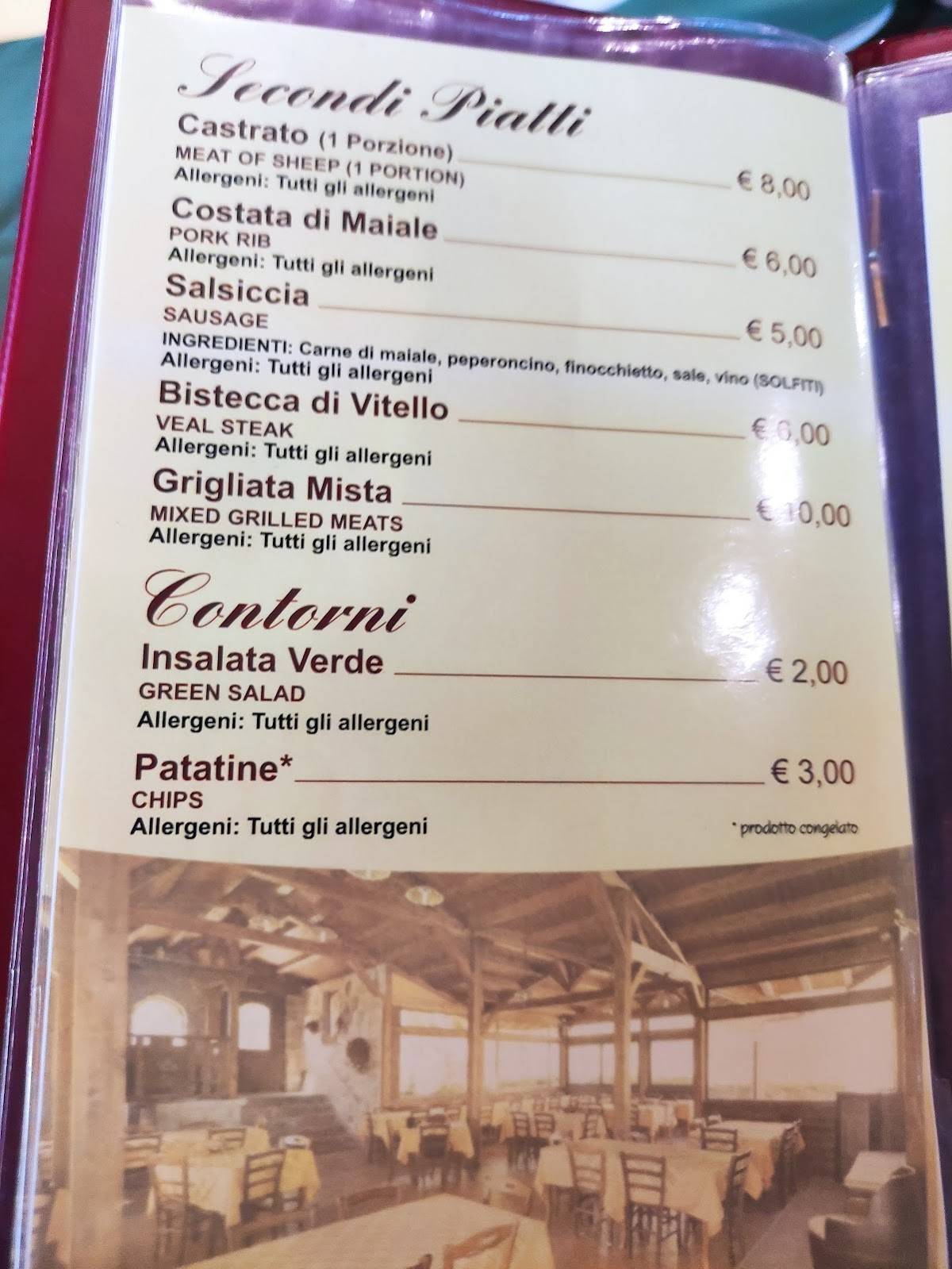 Menu di Ristorante Villa Ribot 