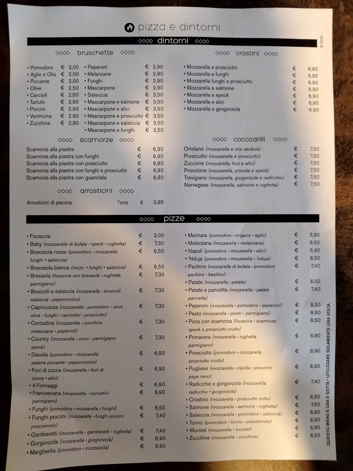 Menu di Terra 