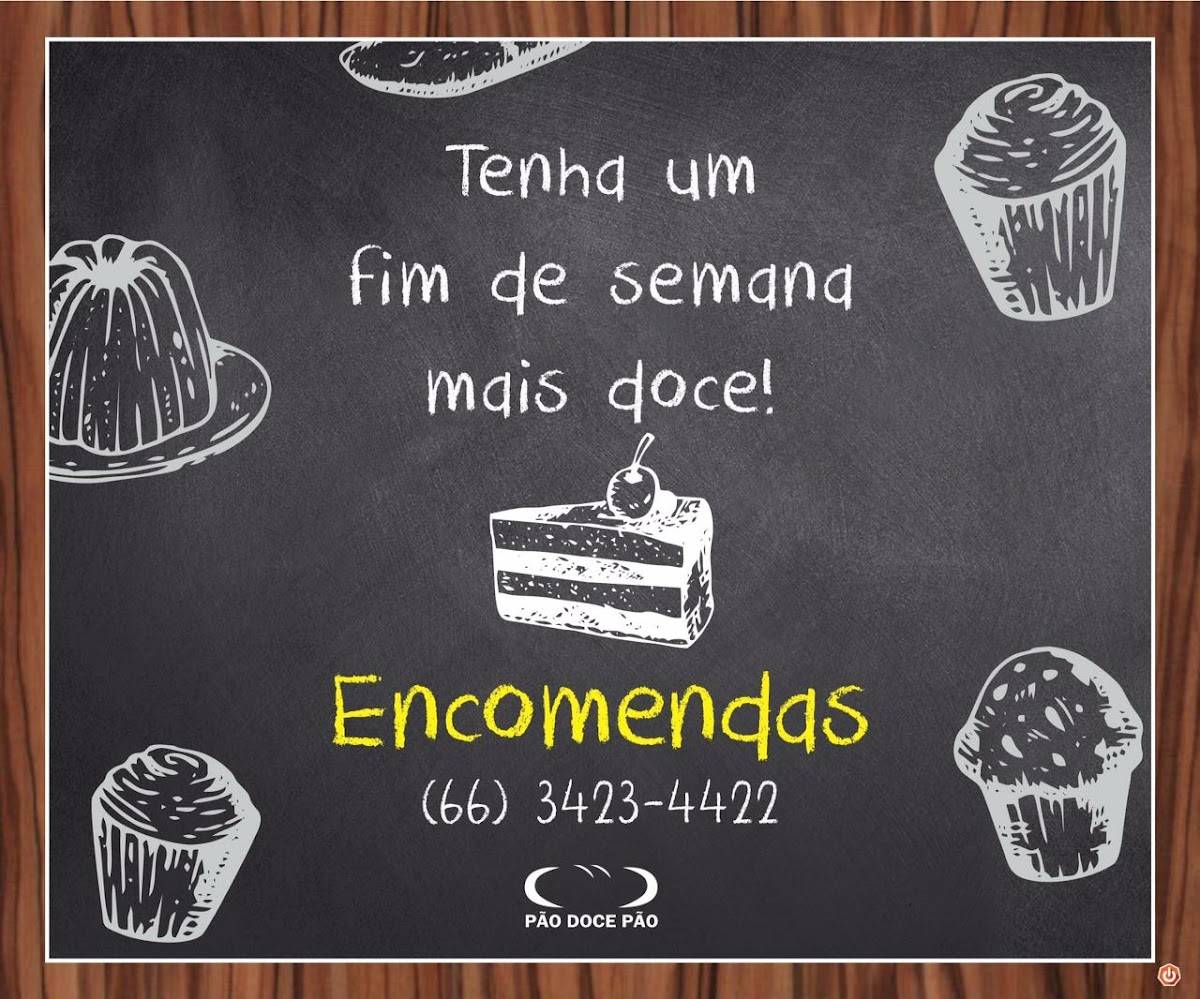 Pão Doce Pão cardápio