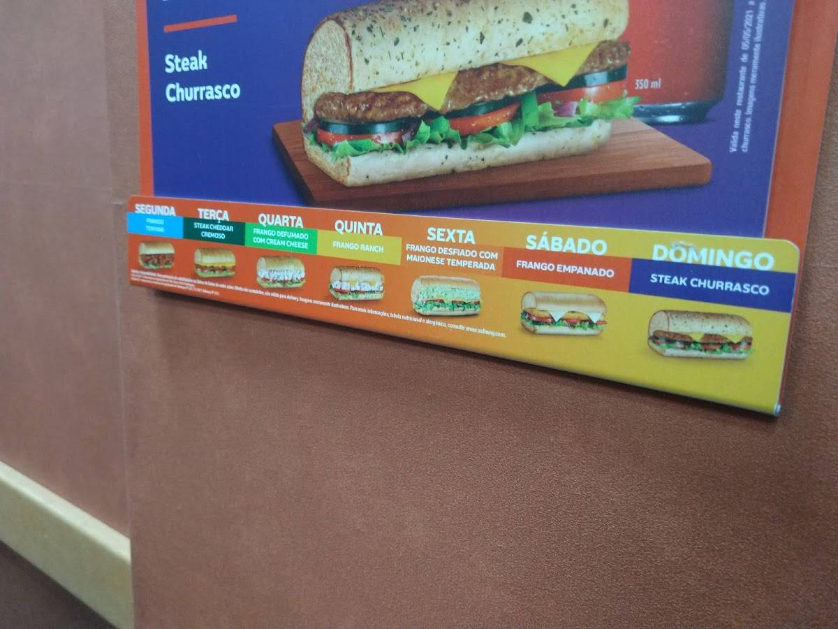 Subway Santa Rosa cardápio