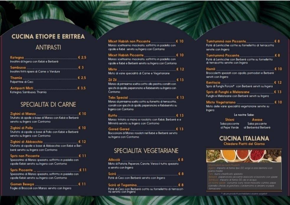 Menu di Taverna Del Mossob 