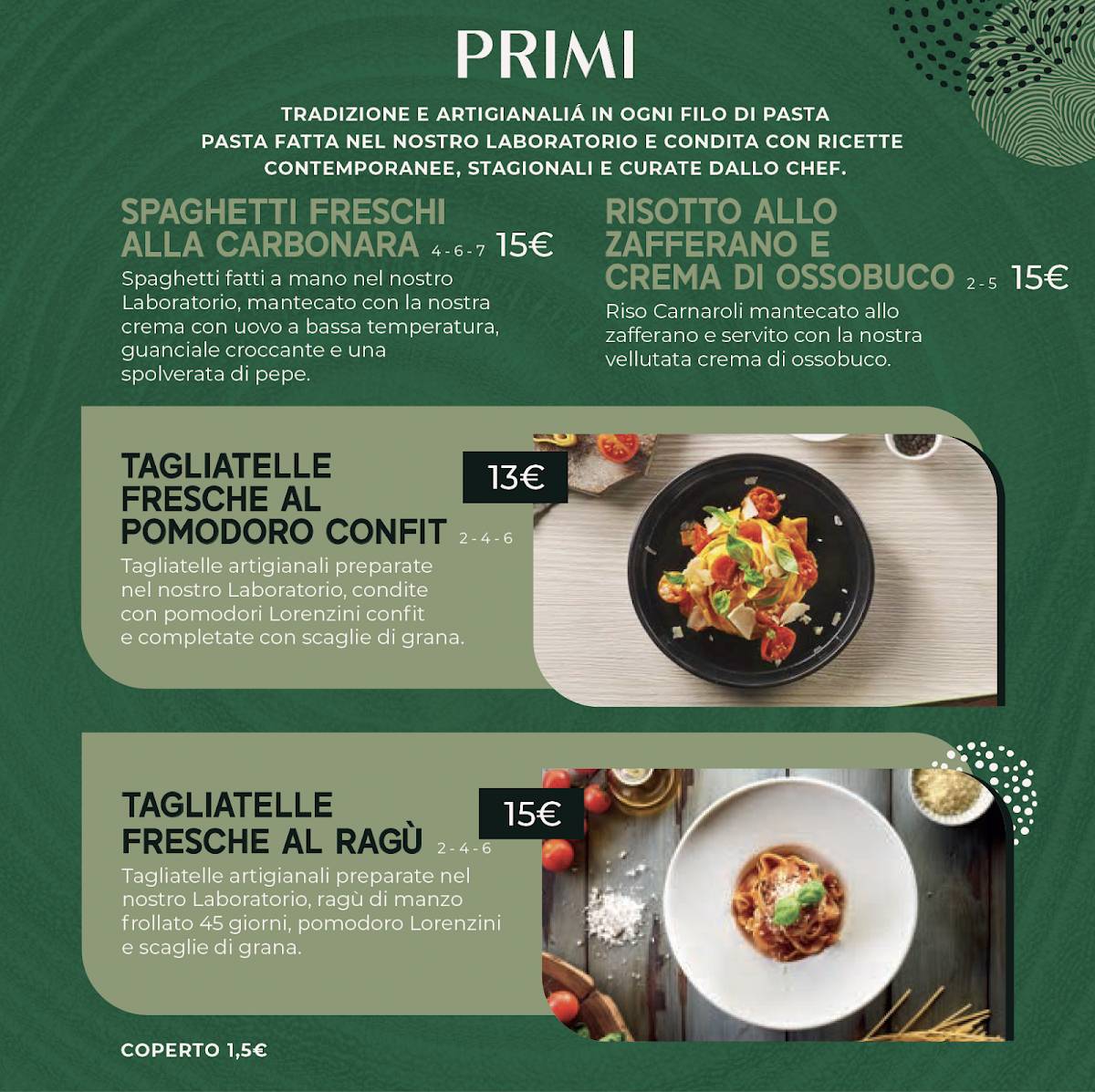 Menu di Ecooking World 